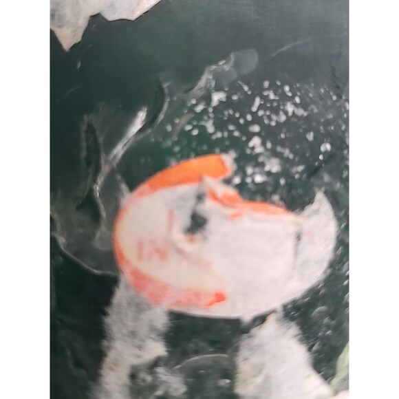 Vintage Emerald Green Swirl Ruffle Glass Vase Spiral Ruffled 10" - Picture 8 of 8